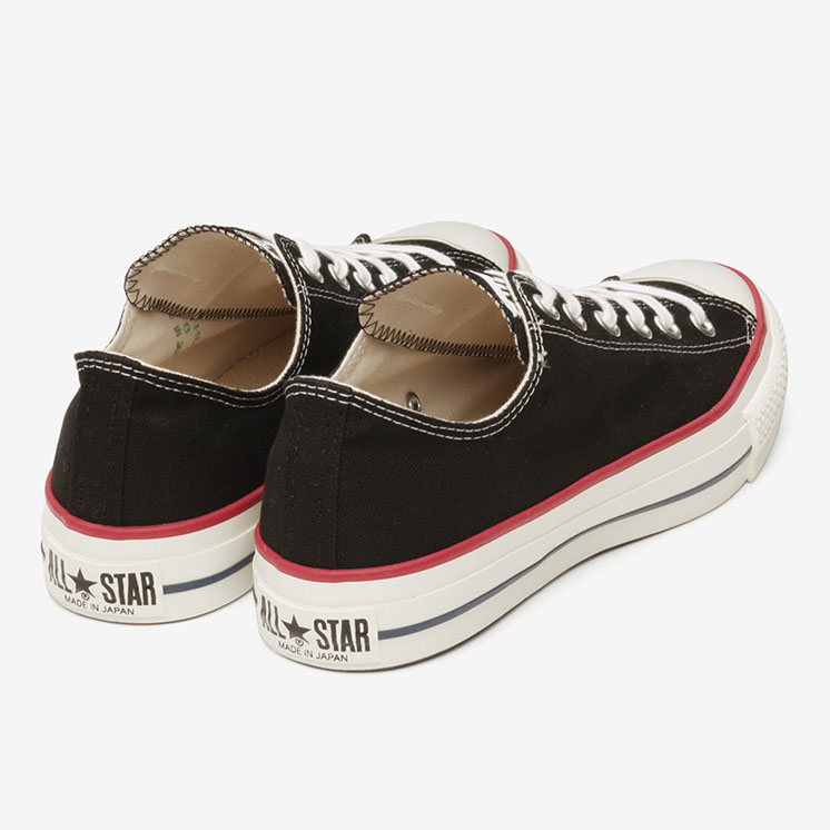 5月 発売！「MADE IN JAPAN」のレッドとネイビーのラインを差したカラーアレンジモデル CONVERSE CANVAS ALL STAR J OX/HI (コンバース キャンバス オールスター)