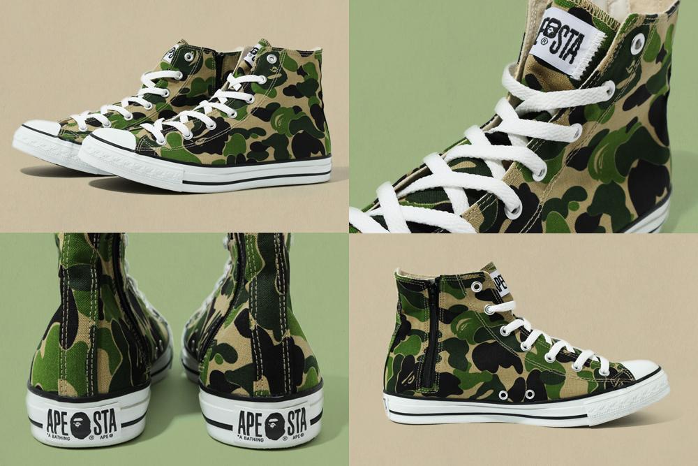 BAPE STA 新作！BAPE ABC CAMO柄を使用したハイカットモデル「BAPE ABC CAMO APE STA HI」が5/8 発売 (A BATHING APE ア ベイシング エイプ)