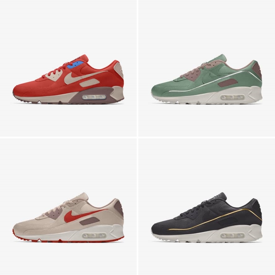 【NIKE BY YOU】クロムレザー、最新シュータンロゴが選択可能！ナイキ エア マックス 90 (NIKE AIR MAX 90) [DM1180-991]