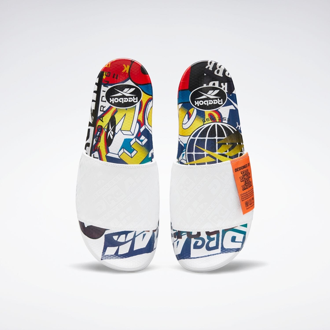 【5/12 発売】Black Eye Patch × REEBOK SLIDES 2カラー (ブラック アイ パッチ リーボック スライド) [G55625,G55760]