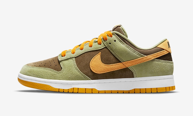 【国内 5/23 発売】ナイキ ダンク ロー “オリーブ/ゴールド” (NIKE DUNK LOW “Olive/Gold”) [DH5360-300]