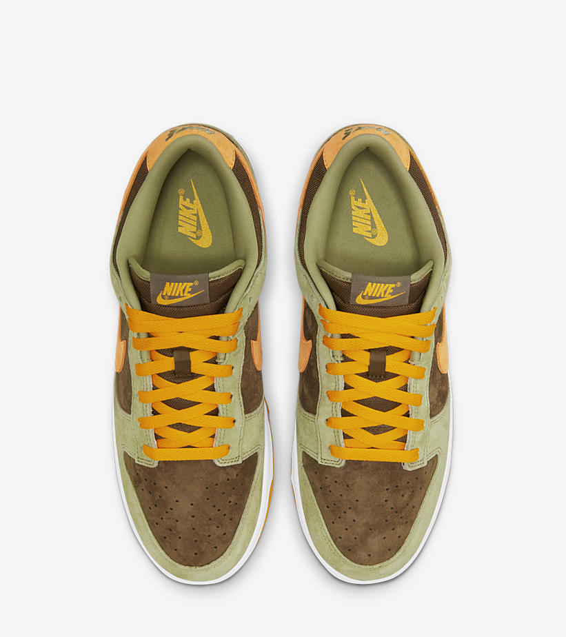 【国内 5/23 発売】ナイキ ダンク ロー “オリーブ/ゴールド” (NIKE DUNK LOW “Olive/Gold”) [DH5360-300]