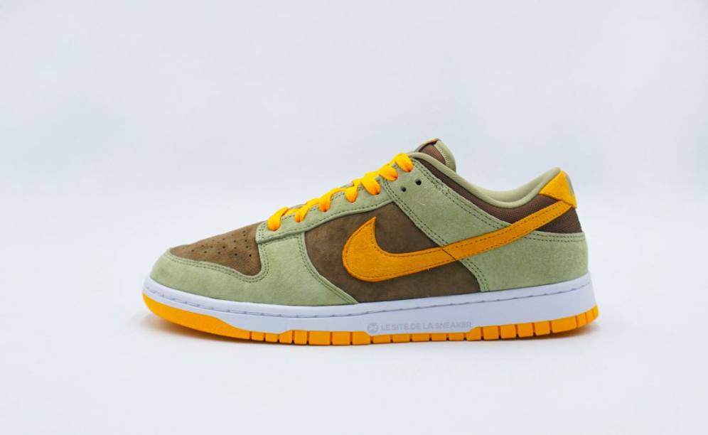 【国内 5/23 発売】ナイキ ダンク ロー “オリーブ/ゴールド” (NIKE DUNK LOW “Olive/Gold”) [DH5360-300]