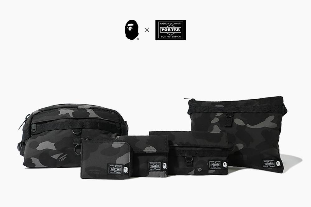 A BATHING APE × PORTER コラボ最新作！シックな色使いのCOLOR CAMOを落とし込だ 5アイテムが5/15 発売 (ア ベイシング エイプ ポーター)