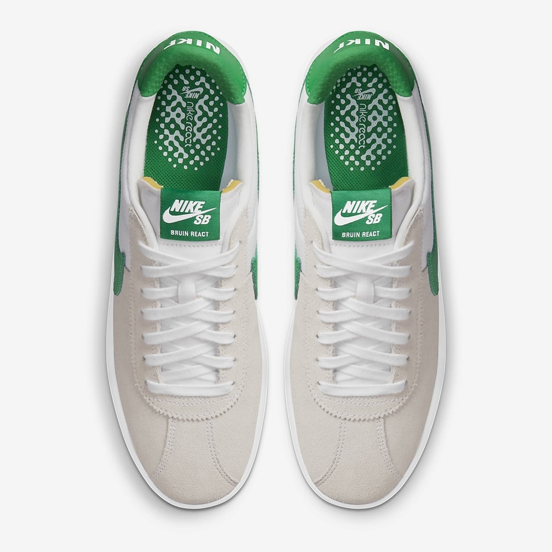 ナイキ SB ブルイン リアクト “ホワイト/ラッキーグリーン” (NIKE SB BRUIN REACT “White/Lucky Green”) [CJ1661-101]