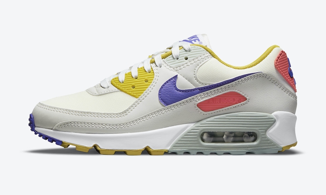 ナイキ エア マックス 90 “ホワイト/イエロー/パープル” (NIKE AIR MAX 90 “White/Yellow/Purple”) [DA8726-100]