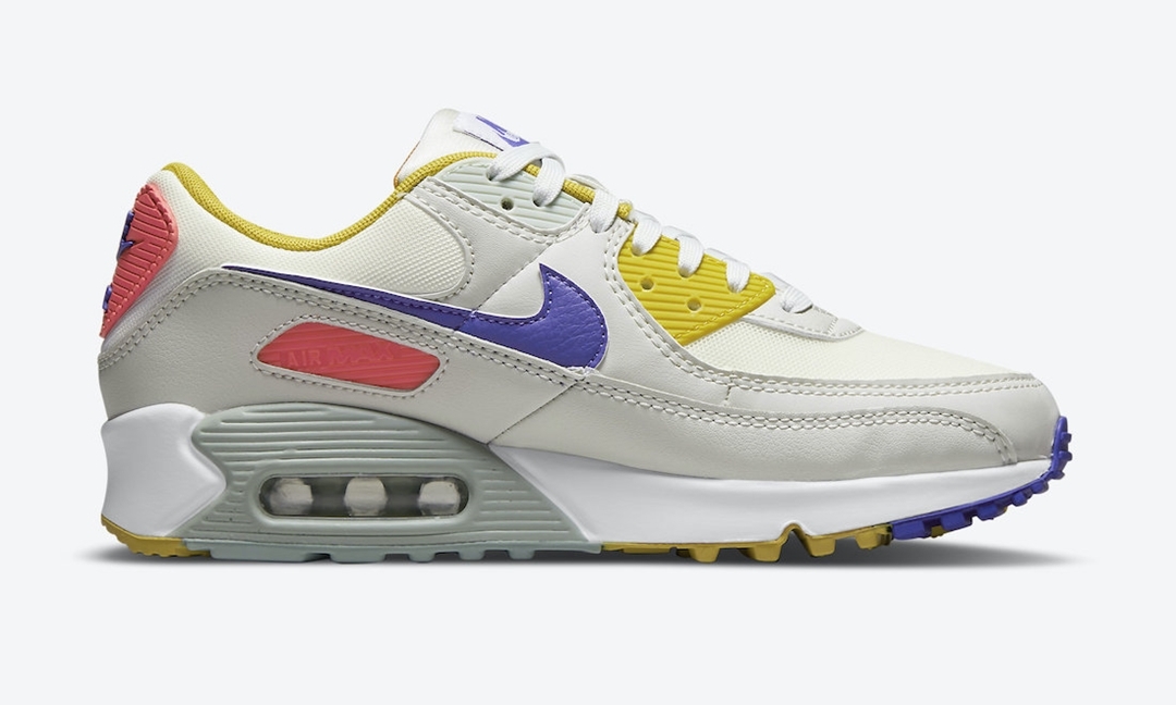 ナイキ エア マックス 90 “ホワイト/イエロー/パープル” (NIKE AIR MAX 90 “White/Yellow/Purple”) [DA8726-100]