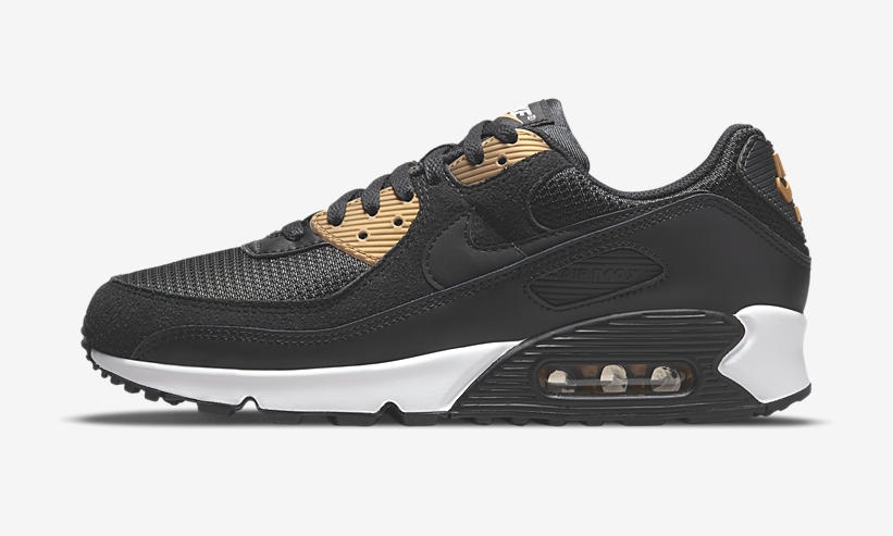 ナイキ エア マックス 90 “ブラック/ゴールド” (NIKE AIR MAX 90 “Black/Gold”) [DM7557-001]