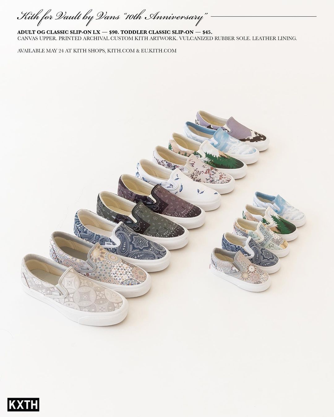 【5/24 発売予定】KITH 10th × VANS VAULT 「KXTH」 (キス バンズ ヴォルト)