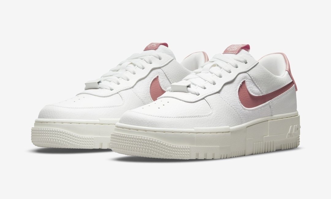 【国内 5/21 発売】ナイキ ウィメンズ エア フォース 1 ピクセル “サミットホワイト/ラストピンク” (NIKE WMNS AIR FORCE 1 PIXEL “Summit White/Rust Pink”) [CK6649-103]