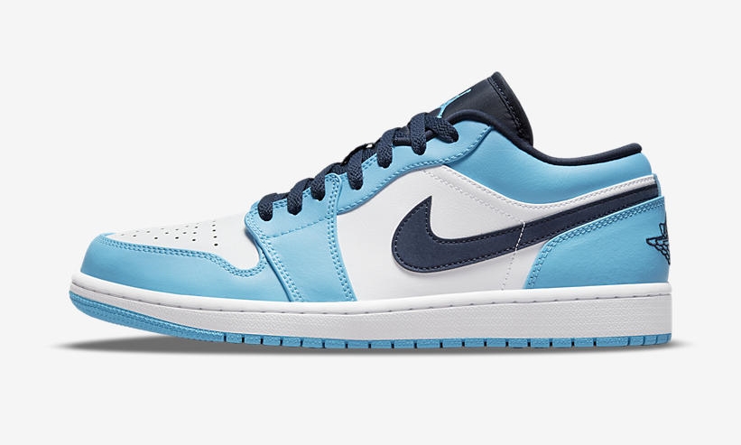 【国内 7/3 発売】ナイキ エア ジョーダン 1 ロー “UNC/ホワイト/ユニバーシティブルー/ブラック” (NIKE AIR JORDAN 1 LOW “UNC/White/University Blue/Black”) [553558-144]