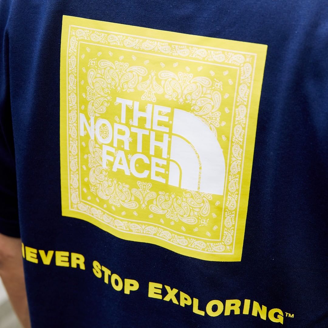 5/19 発売！THE NORTH FACE 2021 S/S BANDANA SQUARE LOGO TEE (ザ・ノース・フェイス 2021年 春夏 バンダナスクエアロゴ TEE) [NT32108]