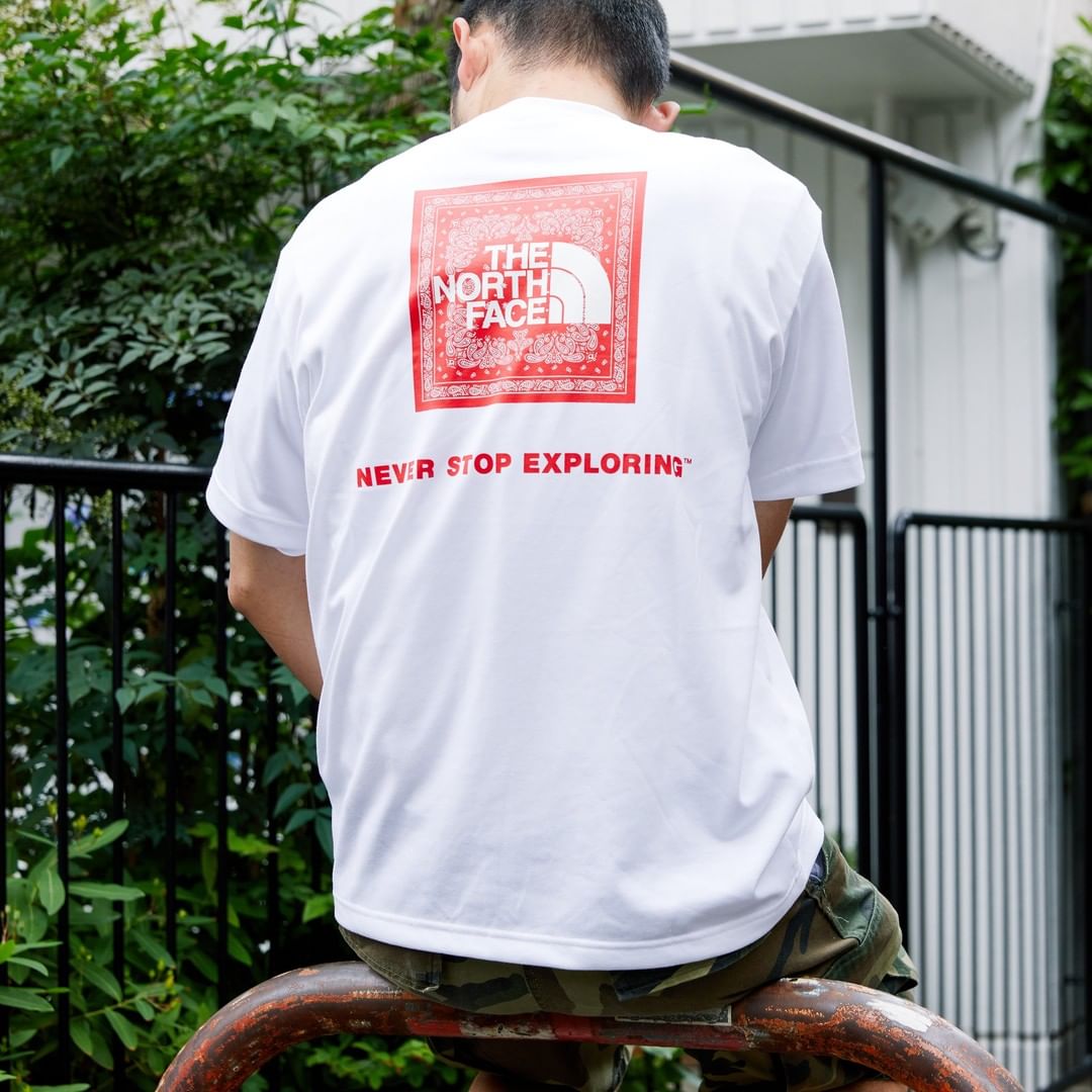 5/19 発売！THE NORTH FACE 2021 S/S BANDANA SQUARE LOGO TEE (ザ・ノース・フェイス 2021年 春夏 バンダナスクエアロゴ TEE) [NT32108]