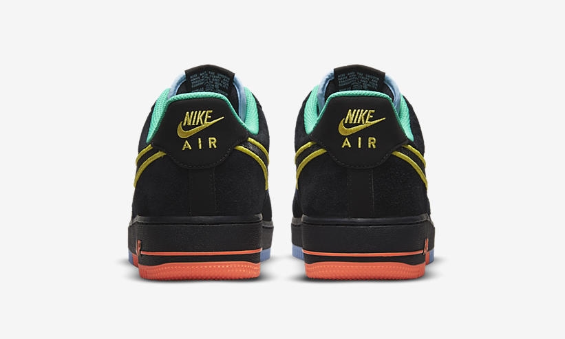 【国内 7/3 発売】ナイキ エア フォース 1 07 ロー “ブラック/イエロー/グリーン” (NIKE AIR FORCE 1 07 LOW “Black/Yellow/Green”) [DM9051-001]