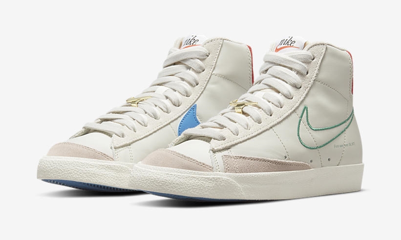 ナイキ ブレーザー ミッド 77 ビンテージ SE “ライトボーン/グリーンノイズ” (NIKE BLAZER MID 77 VINTAGE SE “Light Bone/Green Noise”) [DH6757-001]