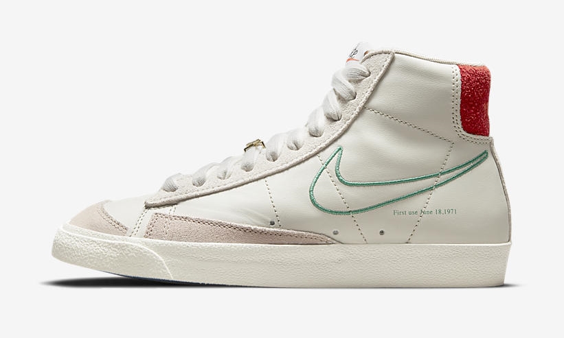 ナイキ ブレーザー ミッド 77 ビンテージ SE “ライトボーン/グリーンノイズ” (NIKE BLAZER MID 77 VINTAGE SE “Light Bone/Green Noise”) [DH6757-001]