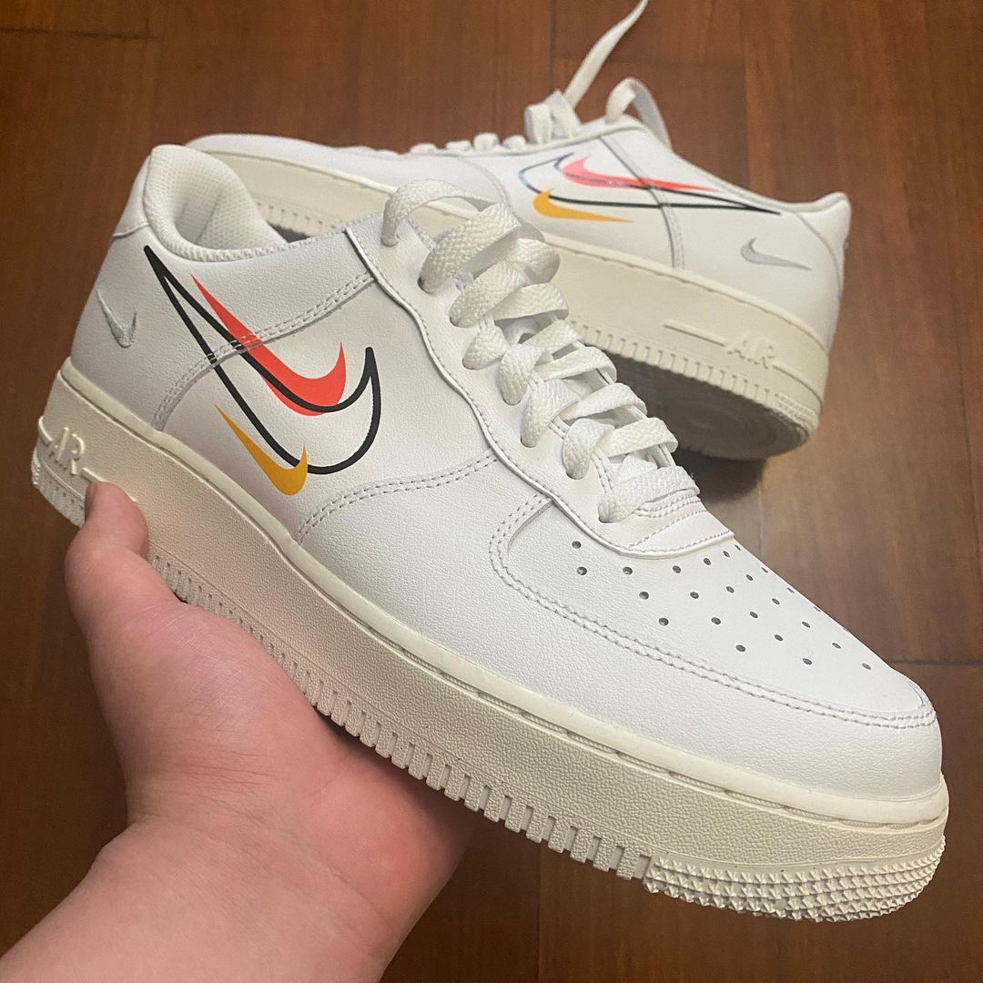 2021年 発売予定！ナイキ エア フォース 1 07 ロー “ホワイト/ブラック/オレンジ/イエロー” (NIKE AIR FORCE 1 07 LOW “White/Black/Orange/Yellow”)