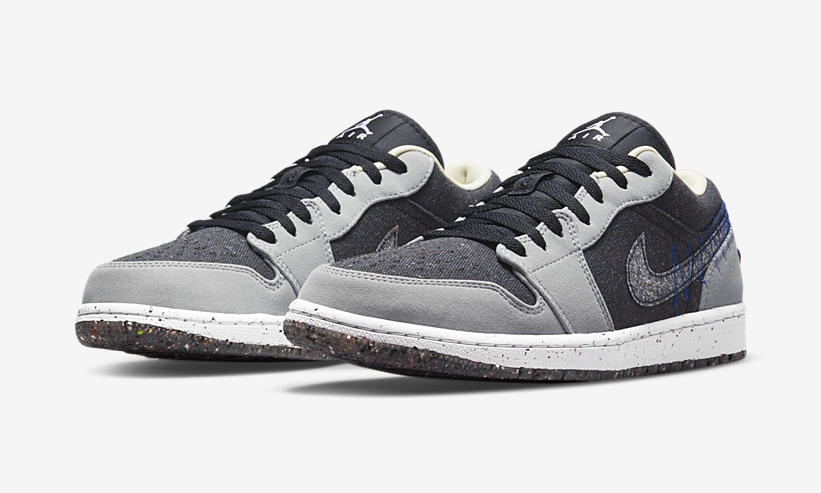 【国内 7/14 発売】ナイキ エア ジョーダン 1 ロー クレーター “ブラック/グレー” (NIKE AIR JORDAN 1 LOW CRATER “Black/Grey”) [DM4657-001]