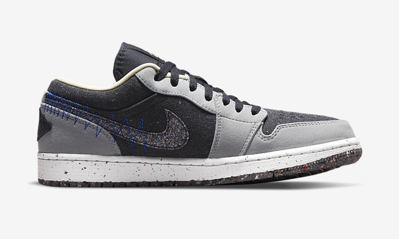 【国内 7/14 発売】ナイキ エア ジョーダン 1 ロー クレーター “ブラック/グレー” (NIKE AIR JORDAN 1 LOW CRATER “Black/Grey”) [DM4657-001]