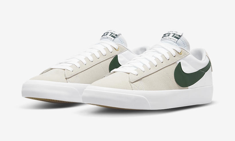 ナイキ SB ズーム ブレーザー ロー プロ GT “セイル/ホワイト/ウリーン” (NIKE SB ZOOM BLAZER LOW PRO GT “Sail/White/Green”) [DC7695-102]