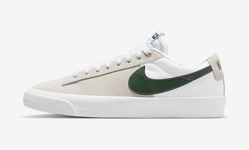 ナイキ SB ズーム ブレーザー ロー プロ GT “セイル/ホワイト/ウリーン” (NIKE SB ZOOM BLAZER LOW PRO GT “Sail/White/Green”) [DC7695-102]