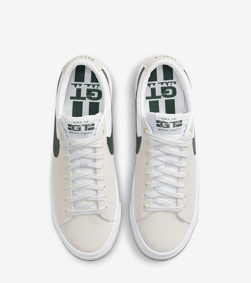 ナイキ SB ズーム ブレーザー ロー プロ GT “セイル/ホワイト/ウリーン” (NIKE SB ZOOM BLAZER LOW PRO GT “Sail/White/Green”) [DC7695-102]