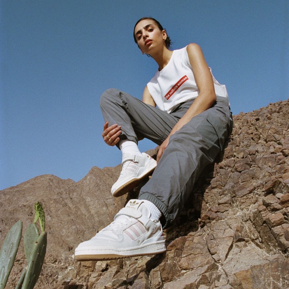 5/28 発売！国際女性デーを記念した ARWA AL BANAWIとコラボ！adidas Originals FORUM 84 LOW “White” (アルワ・アル・バナウィ アディダス オリジナルス フォーラム 84 ロー “ホワイト”) [G58260]