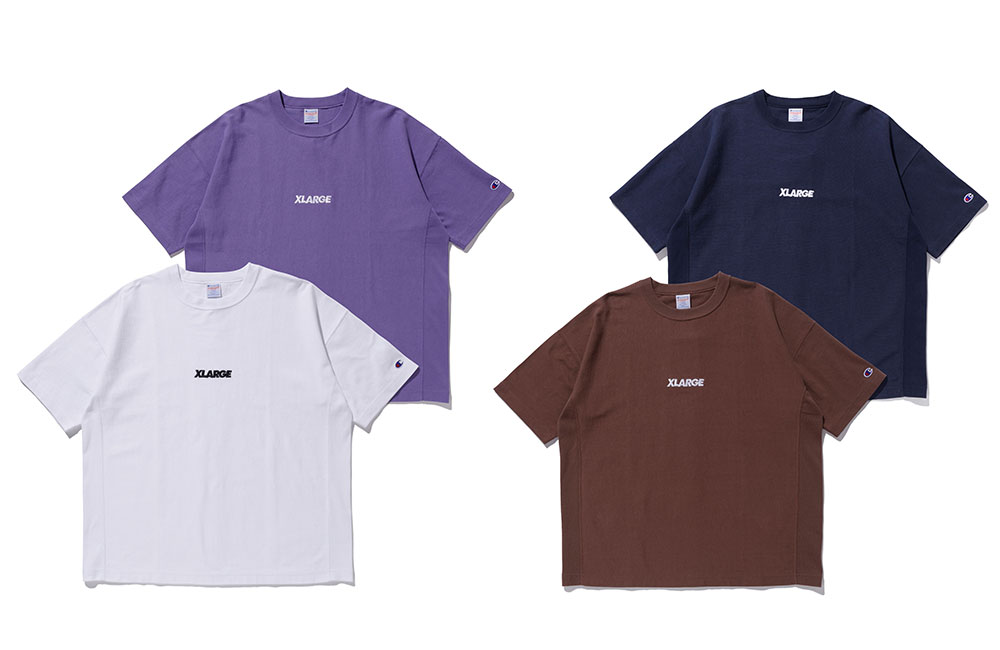 5/29 発売！XLARGE × Champion コラボレーション最新作のREVERSE WEAVE Tシャツ/ショーツ (エクストララージ チャンピオン)