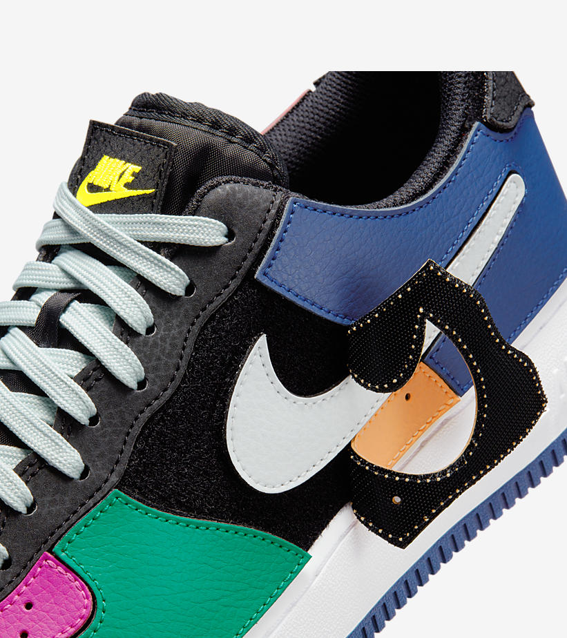 2021年 発売予定！ナイキ エア フォース 1/1 ロー “ブラック/マルチカラー” (NIKE AIR FORCE 1/1 LOW “Black/Multi”) [DB2576-001]