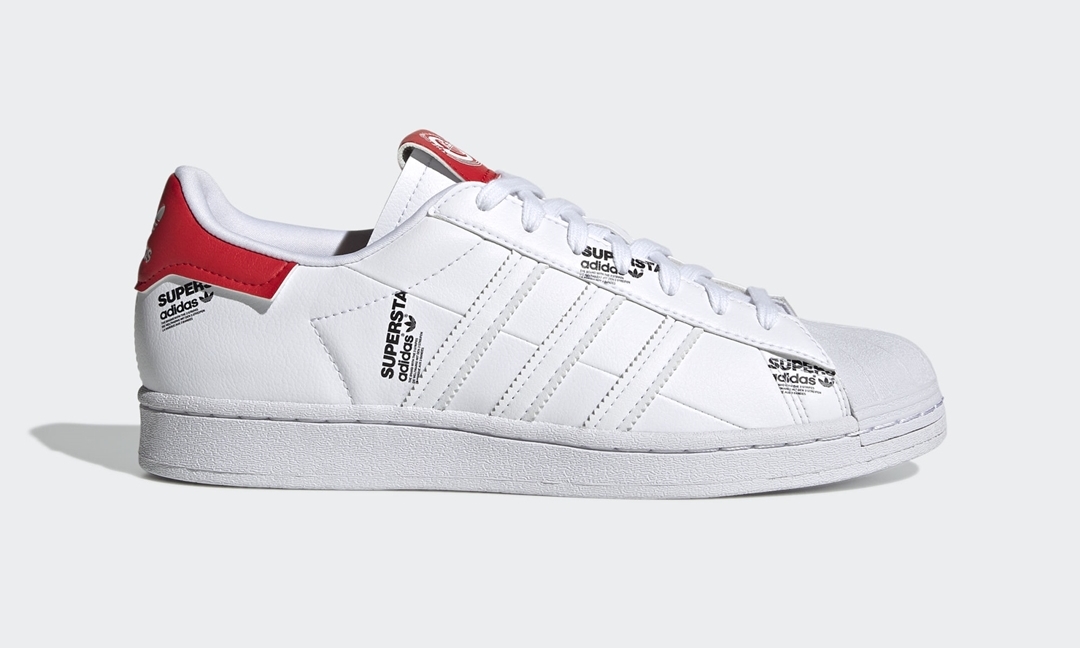 6/1 発売！adidas Originals SUPERSTAR “White/Vivid Red/Black” (アディダス オリジナルス スーパースター “ホワイト/ビビッドレッド/ブラック”) [GV7672]