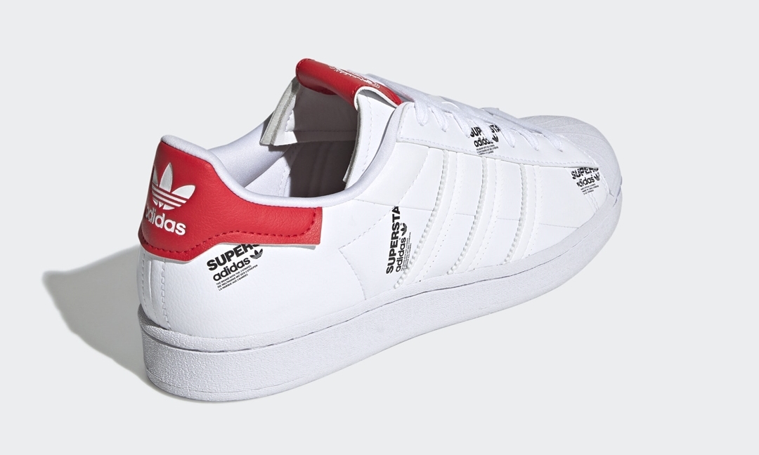 6/1 発売！adidas Originals SUPERSTAR “White/Vivid Red/Black” (アディダス オリジナルス スーパースター “ホワイト/ビビッドレッド/ブラック”) [GV7672]