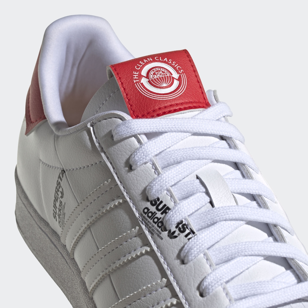 6/1 発売！adidas Originals SUPERSTAR “White/Vivid Red/Black” (アディダス オリジナルス スーパースター “ホワイト/ビビッドレッド/ブラック”) [GV7672]