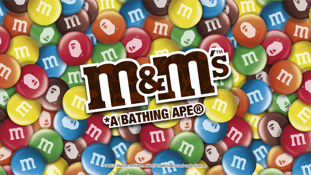A BATHING APE × M&M’S コラボレーションが5/29 発売 (ア ベイシング エイプ エムアンドエム)