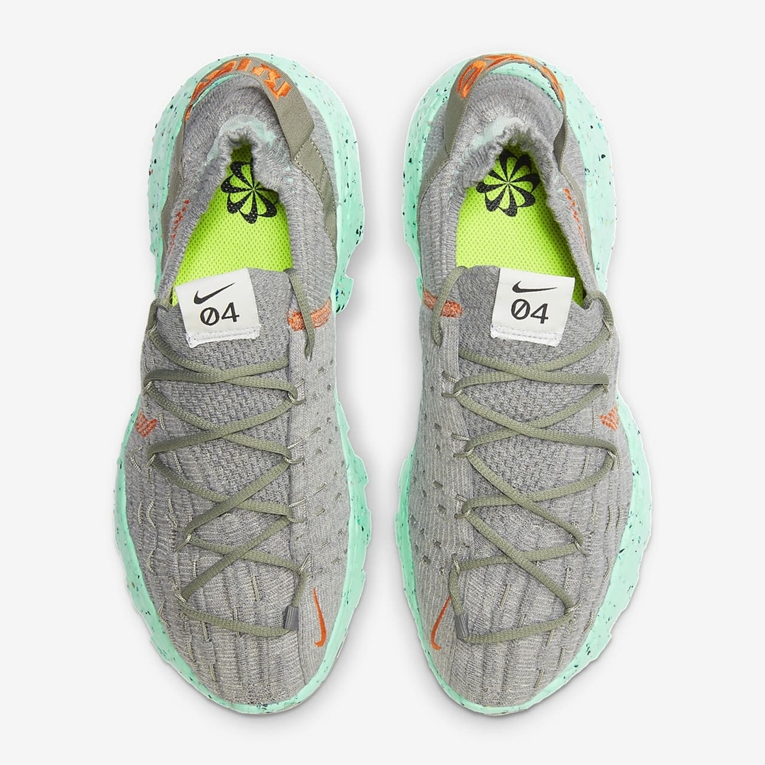 【国内 5/18 発売】NIKE SPACE HIPPIE 04 “Dark Stucco/Green Glow” (ナイキ スペース ヒッピー “ダークスタッコ/グリーングロー”) [CZ6398-020]