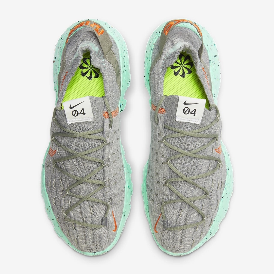 【国内 5/18 発売】NIKE SPACE HIPPIE 04 “Dark Stucco/Green Glow” (ナイキ スペース ヒッピー “ダークスタッコ/グリーングロー”) [CZ6398-020]