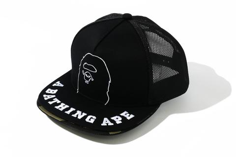 A BATHING APEから1ST CAMOやAPE HEAD、BABY MILO やシャークモチーフを配したスナップバックのダブルバイザーキャップ「DOUBLE VISER SNAP BACK CAP ITEMS」が5/29 発売 (ア ベイシング エイプ)