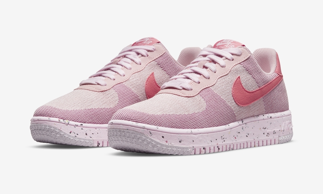 ナイキ ウィメンズ エア フォース 1 クレーター フライニット “ピンク/ボルト” (NIKE WMNS AIR FORCE 1 CRATER FLYKNIT “Pink/Volt”) [DC7273-600]