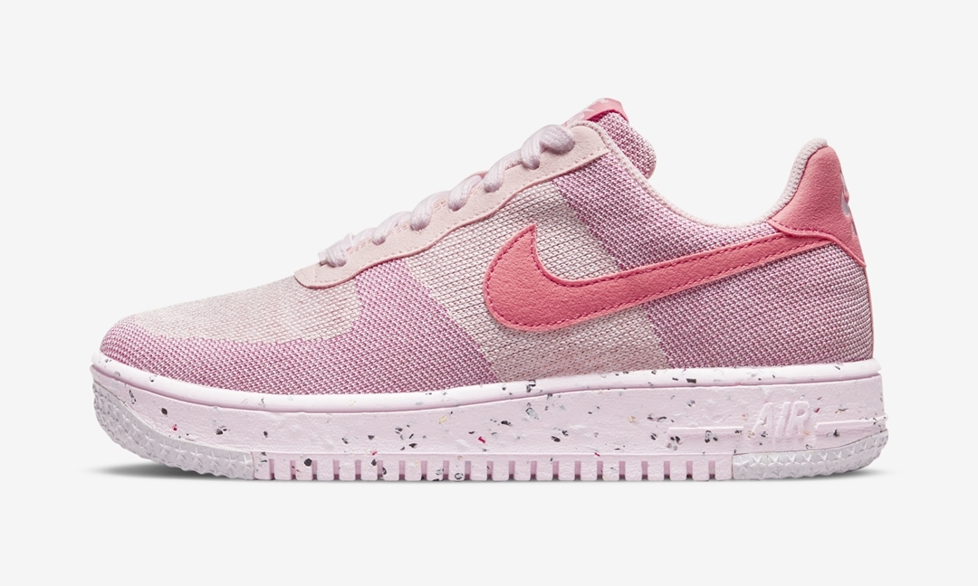 ナイキ ウィメンズ エア フォース 1 クレーター フライニット “ピンク/ボルト” (NIKE WMNS AIR FORCE 1 CRATER FLYKNIT “Pink/Volt”) [DC7273-600]