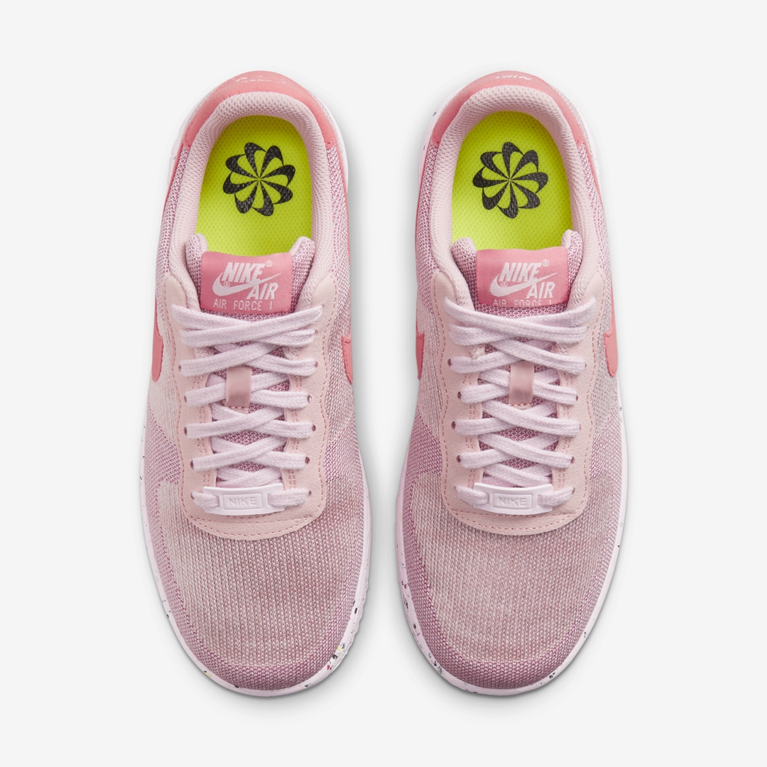 ナイキ ウィメンズ エア フォース 1 クレーター フライニット “ピンク/ボルト” (NIKE WMNS AIR FORCE 1 CRATER FLYKNIT “Pink/Volt”) [DC7273-600]