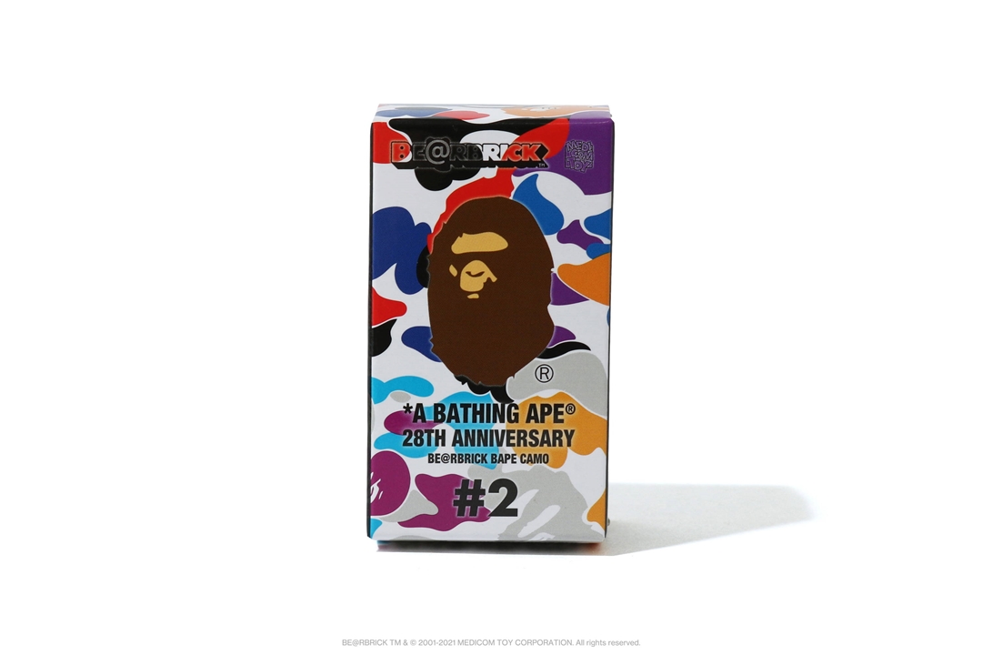 A BATHING APE 28周年 × BE@RBRICK “BAPE CAMO #2” が6/5 発売 (ア ベイシング エイプ ベアブリック)