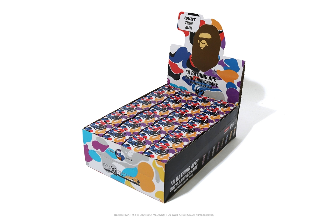 A BATHING APE 28周年 × BE@RBRICK “BAPE CAMO #2” が6/5 発売 (ア ベイシング エイプ ベアブリック)