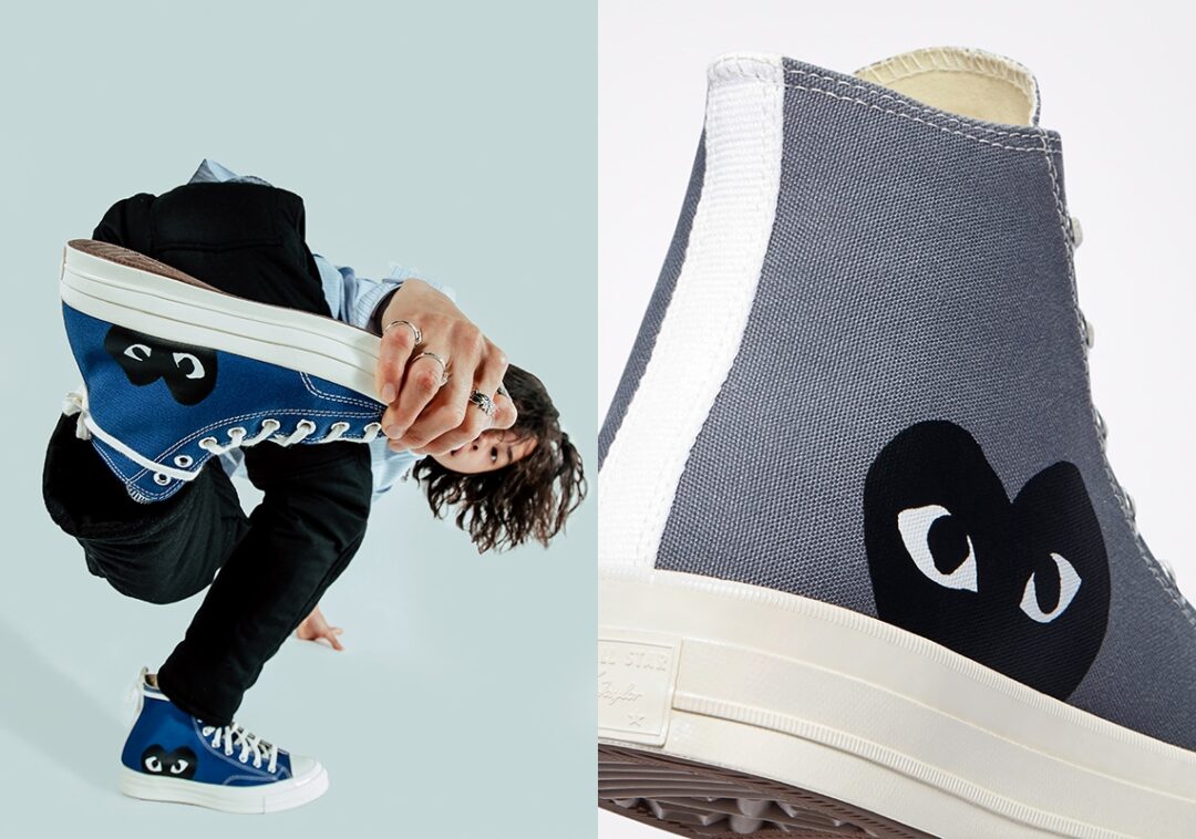 6/3 発売！CONVERSE CHUCK 70 OX/HI × COMME des GARÇONS PLAY 新色 “Blue Quartz/Steel Gray” (コンバース チャック 70 コム デ ギャルソン プレイ)