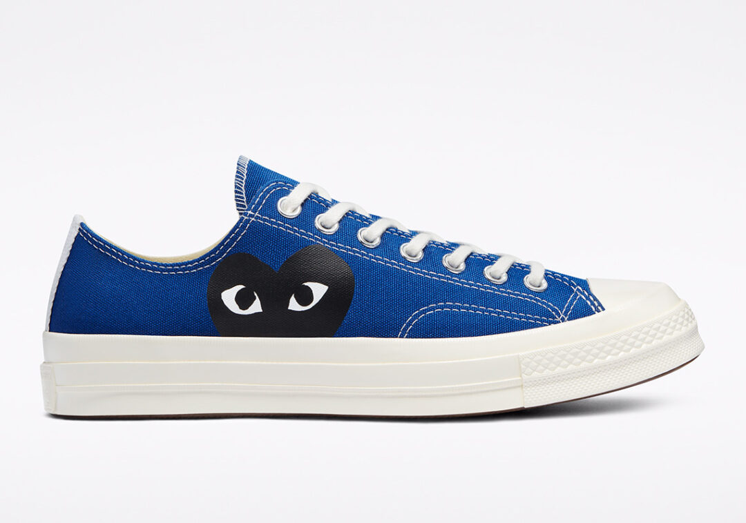 6/3 発売！CONVERSE CHUCK 70 OX/HI × COMME des GARÇONS PLAY 新色 “Blue Quartz/Steel Gray” (コンバース チャック 70 コム デ ギャルソン プレイ)