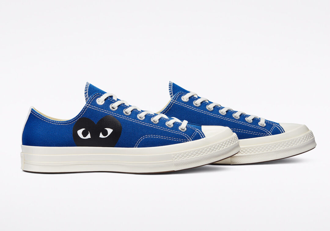 6/3 発売！CONVERSE CHUCK 70 OX/HI × COMME des GARÇONS PLAY 新色 “Blue Quartz/Steel Gray” (コンバース チャック 70 コム デ ギャルソン プレイ)