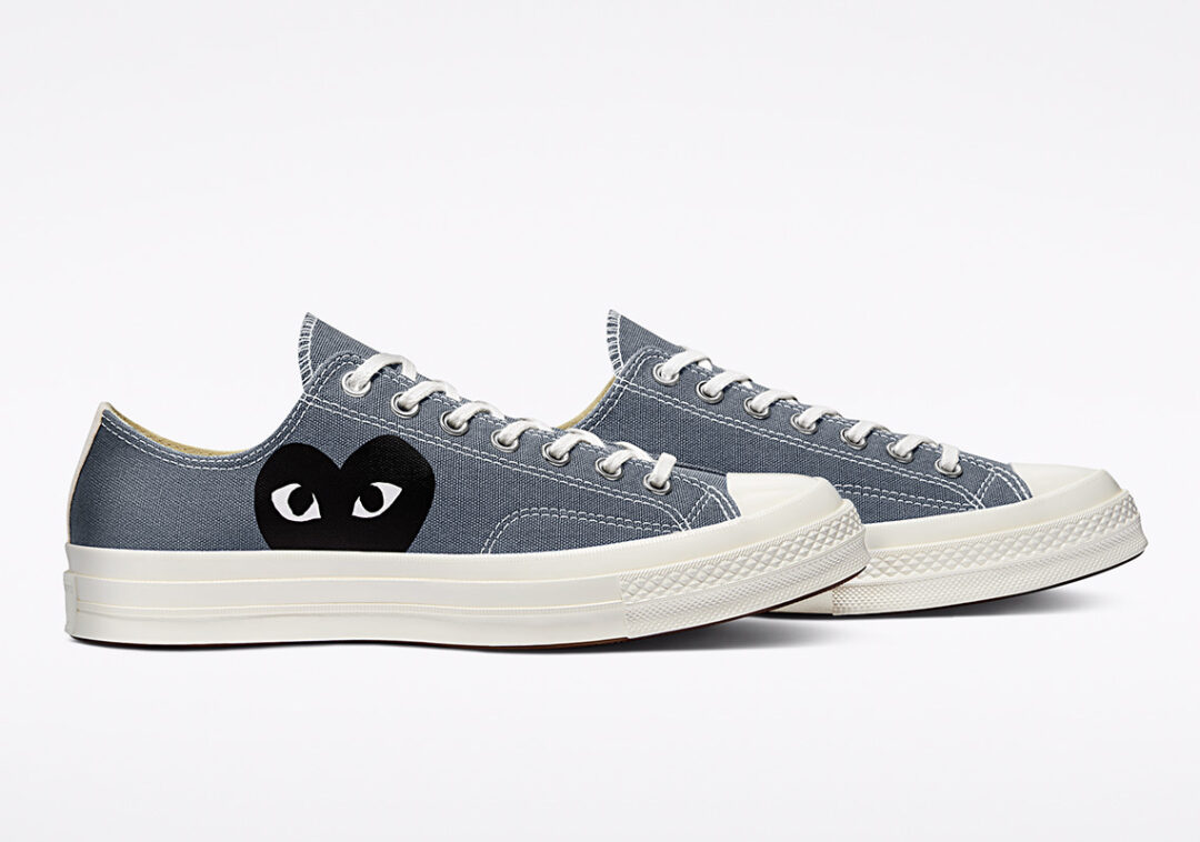 6/3 発売！CONVERSE CHUCK 70 OX/HI × COMME des GARÇONS PLAY 新色 “Blue Quartz/Steel Gray” (コンバース チャック 70 コム デ ギャルソン プレイ)