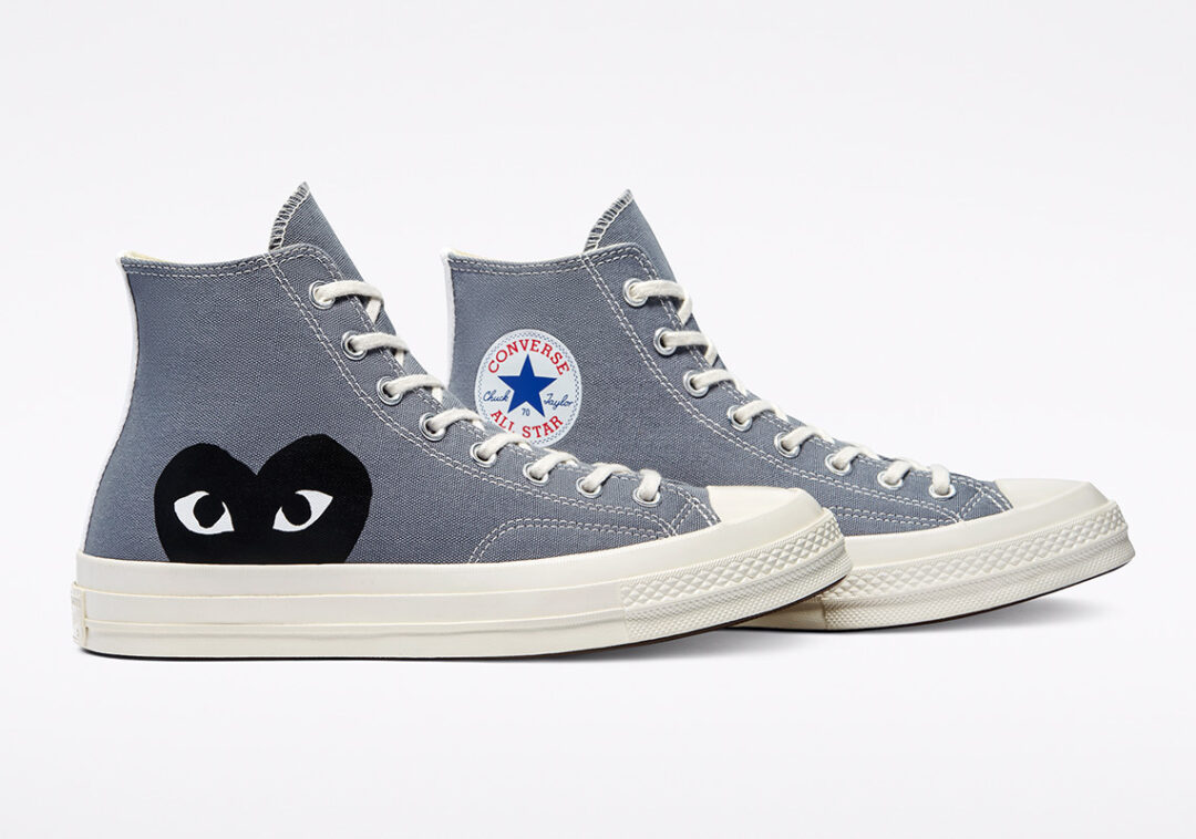 6/3 発売！CONVERSE CHUCK 70 OX/HI × COMME des GARÇONS PLAY 新色 “Blue Quartz/Steel Gray” (コンバース チャック 70 コム デ ギャルソン プレイ)