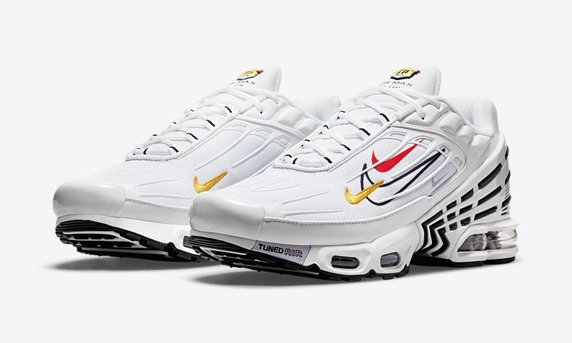 2021年 発売予定！ナイキ エア マックス プラス 3 “ホワイト/ブラック/レッド/イエロー” (NIKE AIR MAX PLUS 3 “White/Black/Red/Yellow”) [DN6993-100]