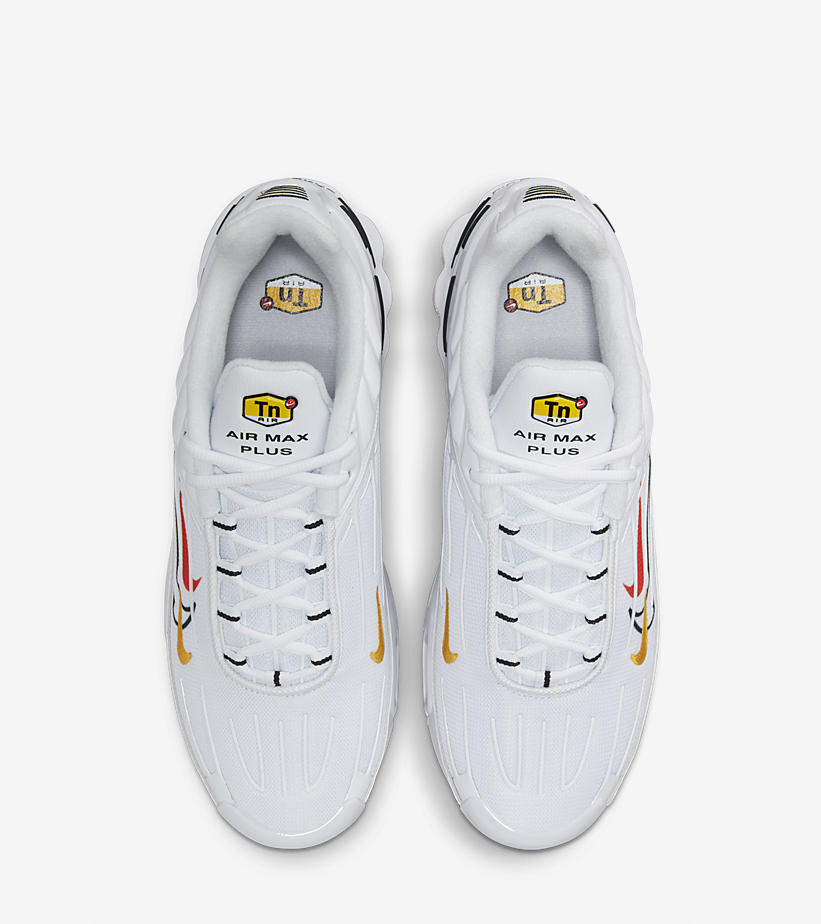 2021年 発売予定！ナイキ エア マックス プラス 3 “ホワイト/ブラック/レッド/イエロー” (NIKE AIR MAX PLUS 3 “White/Black/Red/Yellow”) [DN6993-100]