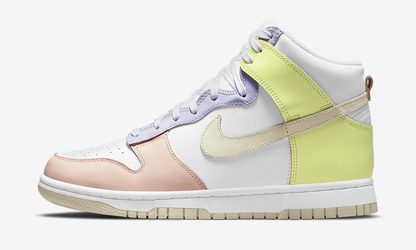 【国内 7/20 発売】ナイキ ダンク ハイ “ホワイト/カシミア/ライトレモンツイスト” (NIKE DUNK High “White/Cashmere/Light Lemon Twist”) [DD1869-108]