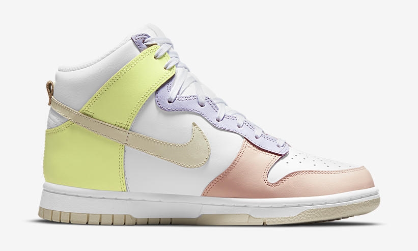 【国内 7/20 発売】ナイキ ダンク ハイ “ホワイト/カシミア/ライトレモンツイスト” (NIKE DUNK High “White/Cashmere/Light Lemon Twist”) [DD1869-108]